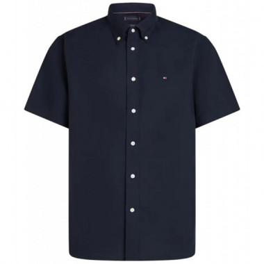 TOMMY HILFIGER - Flex Poplin Solid S/s Shirt - DW5 - F|MW0MW37584/DW5