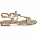 Sandalia Argollas Trenzadas Oro  BIBI LOU