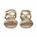 Sandalia Argollas Trenzadas Oro  BIBI LOU