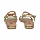 Sandalia Argollas Trenzadas Oro  BIBI LOU