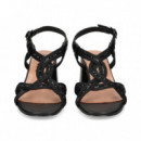 Sandalia Cruzada Negro  BIBI LOU