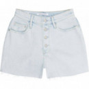 High Rise Short Denim Light  CALVIN KLEIN