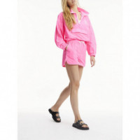 Washed Popover Neon Pink  CALVIN KLEIN - Guanxe Atlantic Marketplace