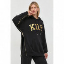 Terry Kors Zip Hoodie Black  MICHAEL KORS