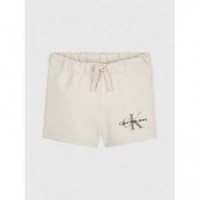 Monogram Logo Shorts Whitecap Gray  CALVIN KLEIN - Guanxe Atlantic Marketplace