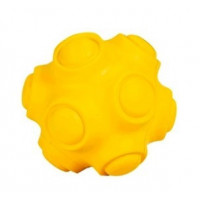 FREEDOG perro juguete pelota Rivet amarillo 7.8 cm