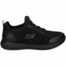 Deportivo Work Textil Negro  SKECHERS