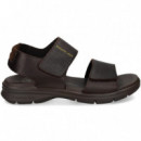 Sandalia 2 Velcros Grass Marron  PANAMA JACK