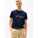 Camiseta Signature con Logo Estilo Grafiti de Tommy Jeans  TOMMY HILFIGER
