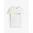 Camiseta Signature con Logo Estilo Grafiti de Tommy Jeans  TOMMY HILFIGER