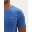 Camiseta Jaspeada de Corte Extra Slim de Tommy Jeans  TOMMY HILFIGER