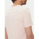 Camiseta Jaspeada de Corte Extra Slim y Cuello Pico de Tommy Jeans  TOMMY HILFIGER