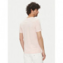 Camiseta Jaspeada de Corte Extra Slim y Cuello Pico de Tommy Jeans  TOMMY HILFIGER