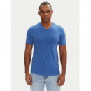 Camiseta Jaspeada de Corte Extra Slim y Cuello Pico de Tommy Jeans  TOMMY HILFIGER