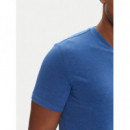 Camiseta Jaspeada de Corte Extra Slim y Cuello Pico de Tommy Jeans  TOMMY HILFIGER