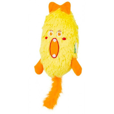 FREEDOG gato juguete Demons con catnip amarillo XL