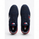 Zapatillas Deportivas de ante y Suela Dentada de TOMMY HILFIGER