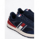 Zapatillas Deportivas de ante y Suela Dentada de TOMMY HILFIGER