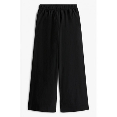 TOMMY HILFIGER - POPLIN WIDE LEG PANT - BDS - F|WW0WW45891/BDS