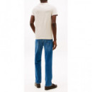 TOMMY HILFIGER - Tommy Logo Tipped Tee - Acg - F|MW0MW32584/ACG