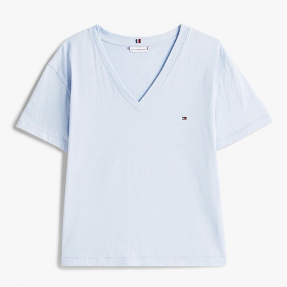 TOMMY HILFIGER - Slub Mdrn V-nk Ss T-shirt - C1O - F|WW0WW43901/C1O