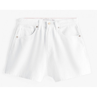 TOMMY HILFIGER - DNM WHITE MINI FLARE HW SHORT - YBR - F|WW0WW46504/YBR