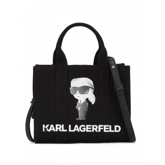 KARL LAGERFELD - Ikon Square Mini E W Tote - 999 - A3W50109/999