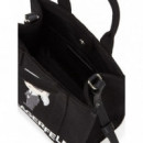 KARL LAGERFELD - Ikon Square Mini E W Tote - 999 - A3W50109/999