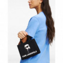 KARL LAGERFELD - Ikon Square Mini E W Tote - 999 - A3W50109/999