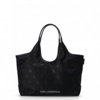 KARL LAGERFELD - Ikon Nylon Aop Soft Md Tote - 2DE - A3W30116/2DE