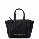 KARL LAGERFELD - Ikon Nylon Sm Ew Tote Aop - 2DE - A3W30119/2DE