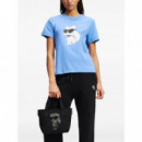 KARL LAGERFELD - Ikon Rhinestone Sm Shopper - 999 - A3W50023/999