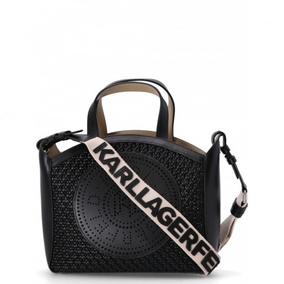 KARL LAGERFELD - K Circle Sm Tote Woven - 999 - A3W30062/999