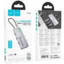Adaptador Usb-c 5-1 HOCO HB50 HDMI + 3X USB 3.0 + Pd