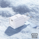 HOCO C148A Cargador Cham Single Port PD30W Type-c To Lightning White