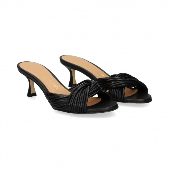 Pala Tiritas Piel Negro  CHANTAL