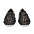 Copete Trenzado Piel Negro  CHANTAL