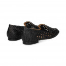 Copete Trenzado Piel Negro  CHANTAL