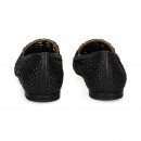 Copete Trenzado Piel Negro  CHANTAL