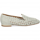 Copete Trenzado Piel Blanco  CHANTAL