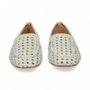 Copete Trenzado Piel Blanco  CHANTAL