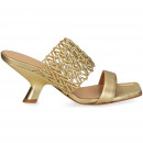 Pala 2 Tiras 1 Enrejada Metalizada Oro  CHANTAL