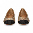 Bailarina Trenzada Negro+platino  CHANTAL