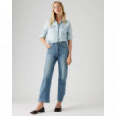 Vaqueros Mujer Vaqueros Levi's® Ribcage Straight Ankle Cool Invite  LEVI'S