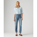 Vaqueros Mujer Vaqueros Levi's® Ribcage Straight Ankle Cool Invite  LEVI'S