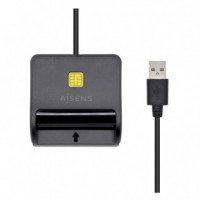 Lector de Dni Tarjetas Ext Negro AISENS