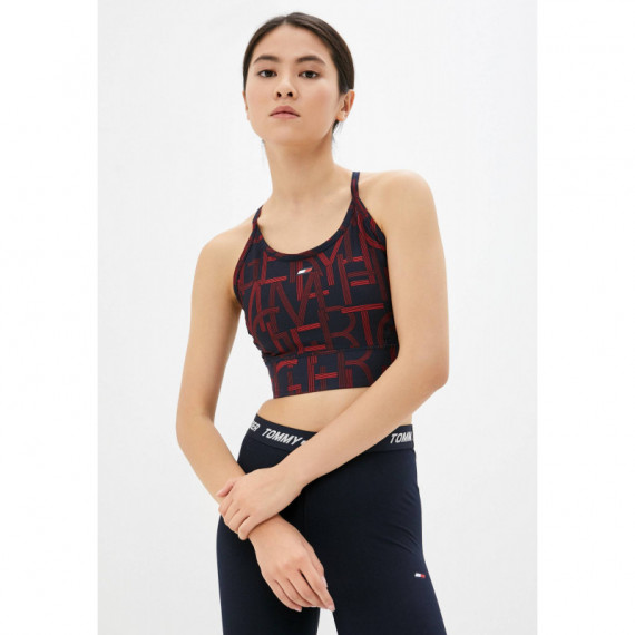 Mid Intensity Aop Long Bra Textured Type  TOMMY HILFIGER