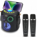 DAEWOO DW3008 Altavoz Karaoke BLUETOOTH 15W con 2 Micrófonos