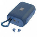 HOCO HC15 Altavoz Sport + Auricular BLUETOOTH Azul Marino