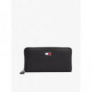 Cartera Essential con Cremallera y Logo de Mujer Tommy Jeans  TOMMY HILFIGER